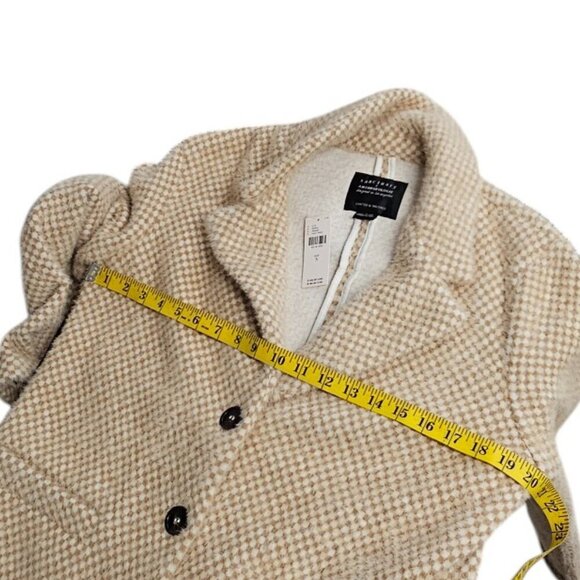 Anthropologie x Sanctuary Hometown Fuzzy Knit Coat, Light Sand, Button Up,Size S - Picture 5 of 8